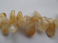 bulk genuine citrine quartz freeform irregular branch yellow jewelry beads 20-40mm --5strands