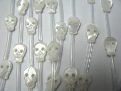 2strands 30pcs 8x12mm ,Top Quality ,MOP shell mother of pearl skull skeleton black pink assortment c