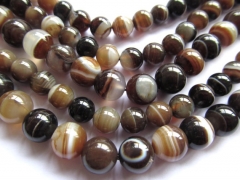 wholesale 5strands 2 3 4 6 8 10 12 14 16mm natural Botswana Agate DIY bead Round Ball grey brown bla