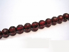 genuine garnet rhodolite semi precious beads 4 6 8mm full strand ,high quality round ball faceted cr