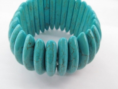 fashion 8x40mm 8inch handmade turquoise bracelet bead