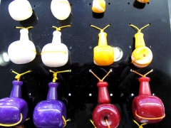 3holes 20sets 10-25mm handmade camero conch natural queen shell gergous barrel round ball yellow pin