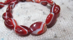 high quality bulk fire agate bead oval egg hot red veins crab assortment jewelry beads 10x14mm--5str