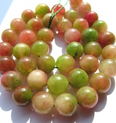 8 10 12mm 16inch jade gergous round ball green cherry clear charm jewelry bead