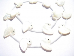 handmade 11x15mm full strand MOP shell mother of pearl duck animals white assortment jewelry beads