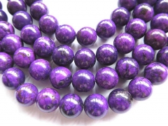 wholesale turquoise semi precious round ball dark puple assortment jewelry beads 10mm--10strands 16i