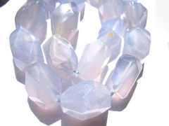 genuine chalcedony 2strands 8-20mm Natural Blue Chalcedony Beads nuggets freeform faceted jewelry be