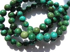 high quality turquoise semi precious round ball coffee green jewelry beads 10mm--5strands 16inch/per