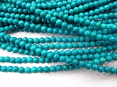 5strands 4 6 810mm high quality turquoise semi precious round ball jewelry beads