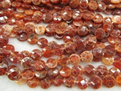 wholesale genuine Fire Agate DIY bead round coin drop oval rectangle column bar faceted snow cracked