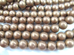 Sale 5strands 2-10mm brozne Matte Hematite gem gold plated ,round ball silver gold gunmetal mixed be