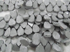 bulk 18-30mm 2strands Titanium quartz crystal freeform nuggets teardrop slab points crab grey silver