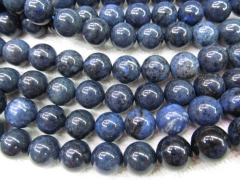 2strands 6-14mm Natural Dumortierite beads Matte round ball blue loose beads
