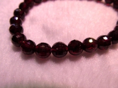 high quality genuine garnet rhodolite beads 10mm 19pcs ,round ball faceted rose red jewelry beads br