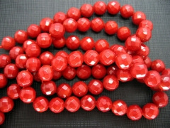 high quality 2strands 6 8 10mm Coral Beads,Bamboo Coral round ball faceted hot red ,pink red, orange