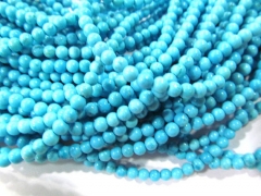 free ship--4strands 4mm turquoise beads round ball peridot green white assortment jewelry beads