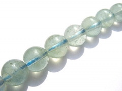 5strands 6mm Genuine Aquamarine Beryl gemstone high quality Round Ball transparent Blue jewelry