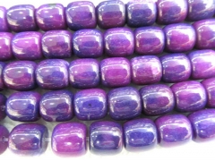 high quality 10x14mm 5strands sugilite barrrel purple red connector beads