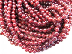 7stradns 4-8mm high quality genuine garnet rhodolite semi precious beads round ball red jewelry bead