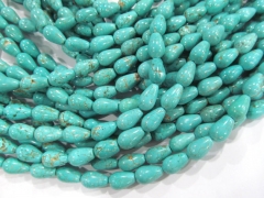 5strands 10x14 high quality turquoise gemstone teardrop drop peach wholesale loose bead