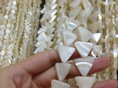 bulk genuine MOP shell rondelle 16mm 5strands 16inch, mother of pearl MOP triangle smooth jewelry be