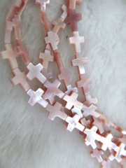 full strand 16" 8x8 10x10 10x14mm pink purple handmade genuine MOP shell mother of pearl MOP cross pink red white brown black mixed