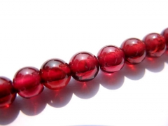 wholesale genuine garnet rhodolite beads round ball red jewelry beads 45678mm full strand