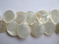 high quality genuine MOP shell 12x16mm 2strands 16inch,mother of pearl teadrop white pinkjewelry bea