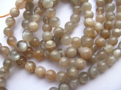 2strands 4-16mm Natural rainbow sunstone beads sunstone moonstone jewelry Round Ball grey oranger je