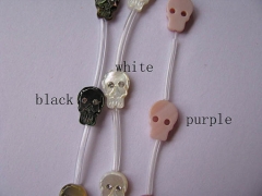 2strands 30pcs 8x12mm ,Top Quality ,MOP shell mother of pearl skull skeleton black pink assortment c
