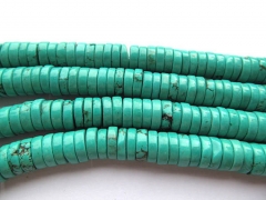 high quality Lot turquoise stone heishi button assortment jewelry beads 8-9mm--5strands 16inch/per s