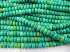 free ship--5strands 4x6 5x8 6x10mm wholesale turquoise semi precious round ball green beads