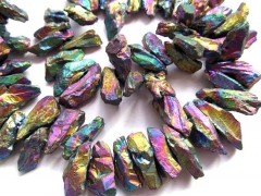 genuine pyrite beads 10-15mm ,mystic AB titanium nuggets freeform drop chips irregular jewelry beads