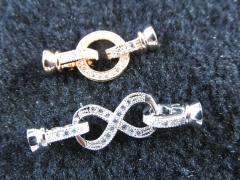 AAA grade 38mm 12pcs rhinestone connector clasp NFINITY Links Connectorsl spacer &cubic zirconia cry