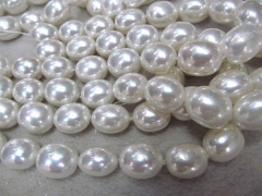 genuine pearl 10-20mm full strand high quality gergous nuggets freeform egg white red rainbow black 