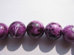 Wholesale 2strands 4-16m sugilit Jade Beads Round Ball polished purple black Asssortment j