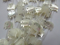 wholesale 9x11mm ,top quality, MOP shell mother of pearl elephant animals assortment cabochons beads