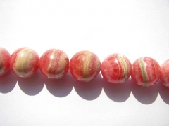20%off--5mm 6mm 7mm 8mm 10mm 16inch genuine rhodochrosite beads ,round ball pink red gemstone jewelr