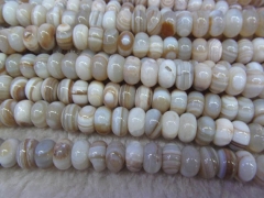 high quality natural Botswana Agate for making jewelry rondelle abacus white black jewelry beads 8x1