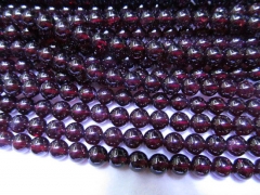 high quality 2-12mm genuine garnet for making jewelryr round ball crimsone red Burgundy jewelry bead