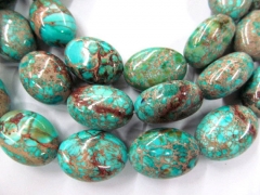 13x18mm 2strands 16inch, sea sediment veins imperial jasper gemstone nuggets egg freeform aqua blue