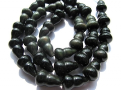 genuine Obsidian for making jewelry high quality 10X18mm full strand Bottle Caved Rainbow Cabochons 