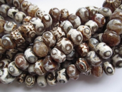 2strands 10x14mm wholeasale gergous natural agate bead rondelle abacus faceted evil brown grey welry