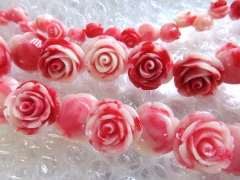 fashion resin plastic 15mm 100pcs--high quality rose florial petal baby pink red assortment color je