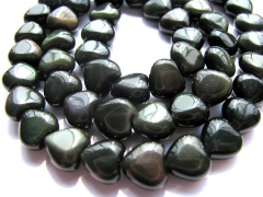 high quality genuine rainbow obsidian hearts love jewelry beads 8mm---5strands16"/per