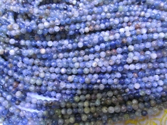 Wholesale 3 4 5 6 7 8 10mm 16inch Natural Kyanite DIY beads Round Ball Blue Loose Bead