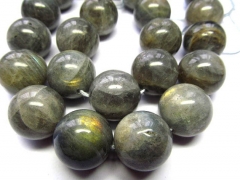 high quality 4-20mm full strand genuine labradorite beads , round ball shiney blue jewelry beads