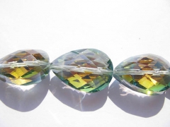 high quality crystal like charm craft bead teadrop drop faceted mystic green assortment jewelry bead
