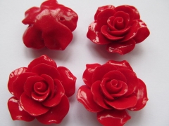 20 25 30 36mm full strand fashoin resin plastic rose florial petal black jet white hot red peach ass