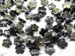 high quality LOT 5strands 30mm genuine rainbow obsidian flower florial petal carved jewelry beads